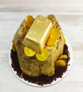 Торт золотой слиток №151828