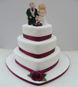 Свадебный торт на подставке №131819