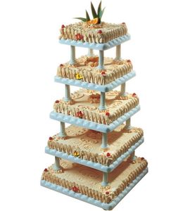 Свадебный торт на подставке №131834