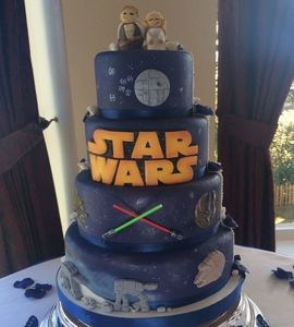 Свадебный торт Звездные войны №168354