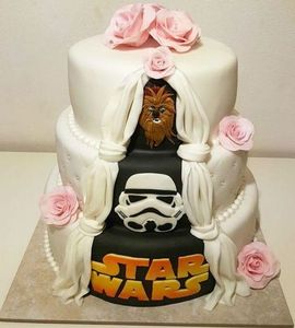 Свадебный торт Звездные войны №168360