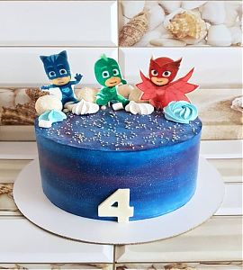 Торт Герои в масках на 4-летие №733329