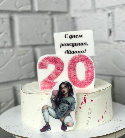 Торт на 20 лет девушке №474552