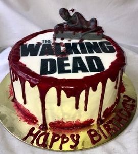 Торт Walking Dead в шоколаде