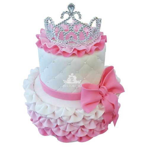 Торт Розовый с короной