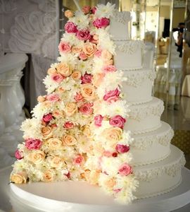 Торт с цветами в разрезе №158051