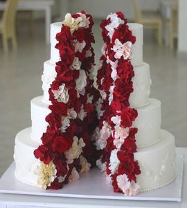 Торт с цветами в разрезе №158063