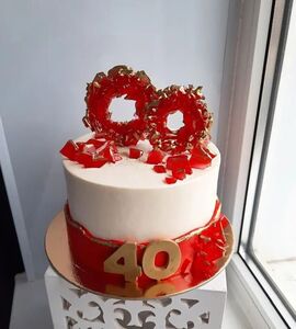 Торт на 40 лет свадьбы №194618
