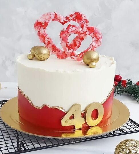 Торт на 40 лет свадьбы №194625