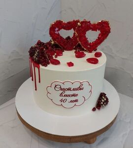 Торт на Рубиновую свадьбу №194644