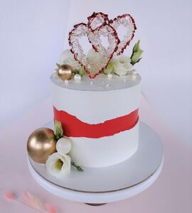 Торт на Рубиновую свадьбу №194645