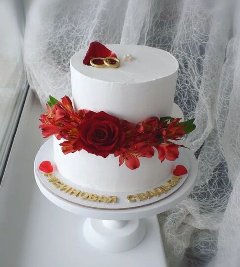 Торт на Рубиновую свадьбу №194650