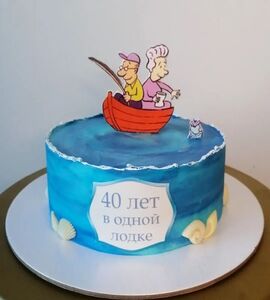Торт на Рубиновую свадьбу №194662