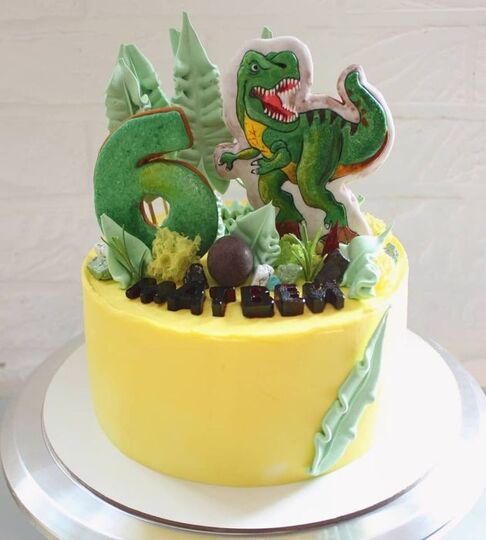 Торт тираннозавр Матвею на 6 лет №175926