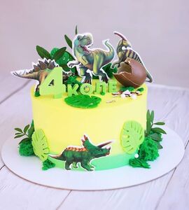 Торт тираннозавр Коле на 4 года №175929