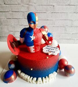 Торт Капитан Америка №470910