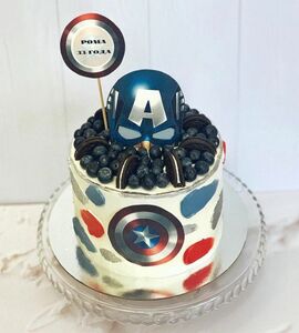 Торт Капитан Америка №470963