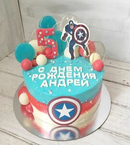 Торт Капитан Америка №470967