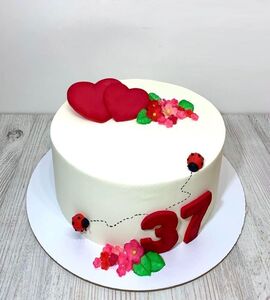 Торт на 37 лет свадьбы №194301