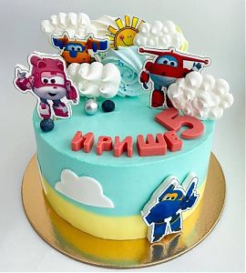 Торт Супер Крылья Мише на 5 лет №736127