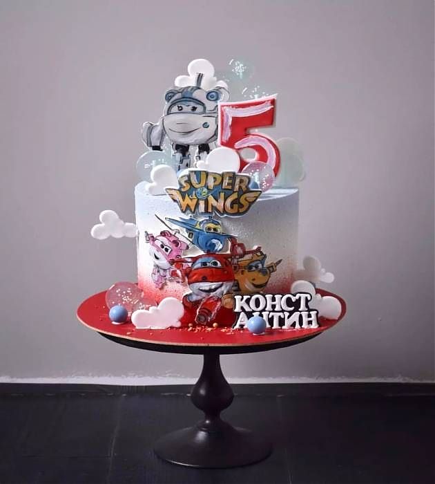 Торт Супер Крылья на 5 лет №736105