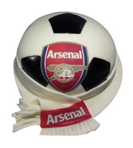 Торт Арсенал мяч с шарфом