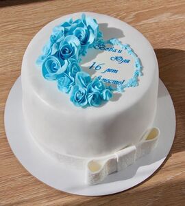 Торт на 16 лет свадьбы №192218