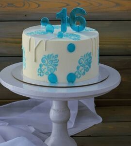 Торт на 16 лет свадьбы №192220