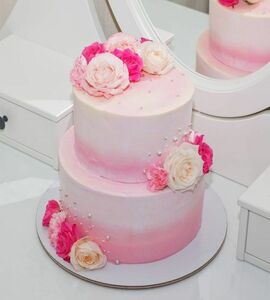 Торт розовый №509708