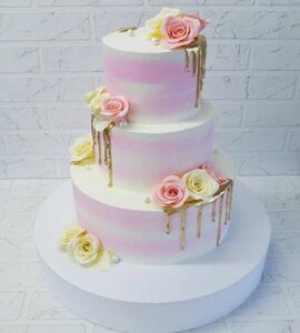 Торт розовый №509712