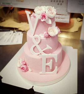Торт розовый №509713