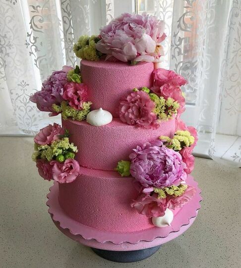 Торт розовый №509714