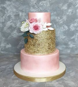 Торт розовый №509715
