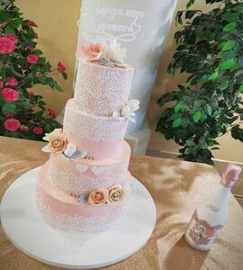 Торт розовый №509723