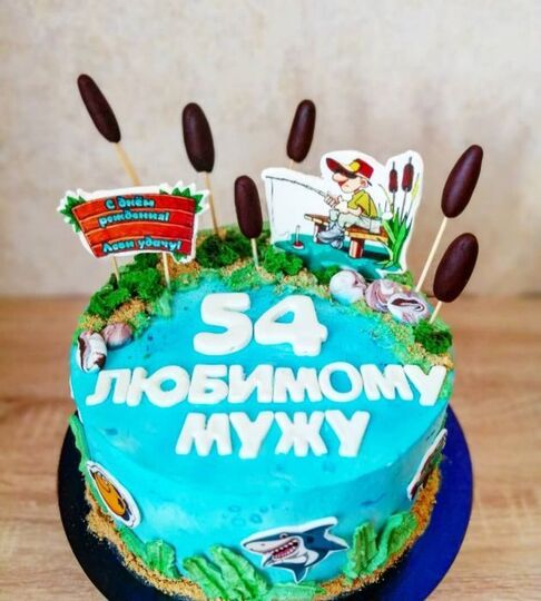 Торт на 54 года мужчине №116214