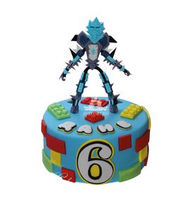 Торт Голубой Бионикл