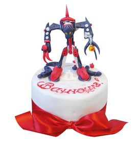 Торт Красный Бионикл
