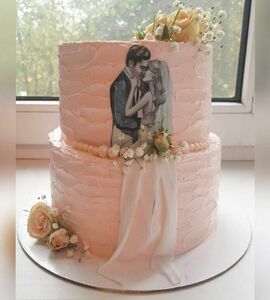 Торт с женихом и невестой №506602