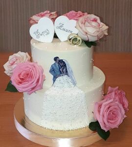 Торт с женихом и невестой №506620