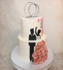 Торт с женихом и невестой №506622