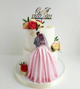 Торт с женихом и невестой №506628