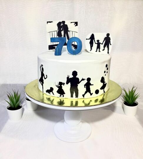 Торт на 70 лет мужчине №477159