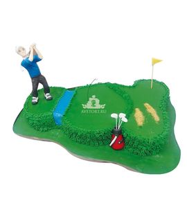 Торт поле для гольфа
