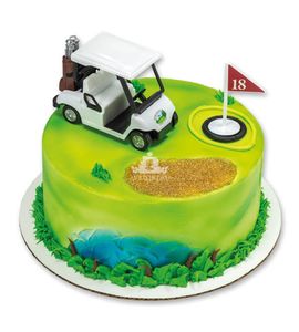 Торт с машинкой для гольфа