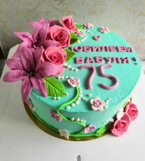 Торт на 75 лет бабушке №477231