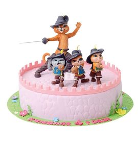 Торт Кот в сапогах и три мушкетера