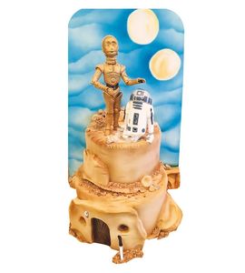 Торт роботы C3PO и R2-D2
