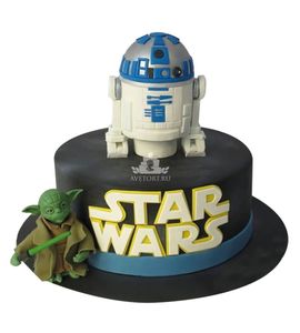 Торт R2-D2 и мастер Йода