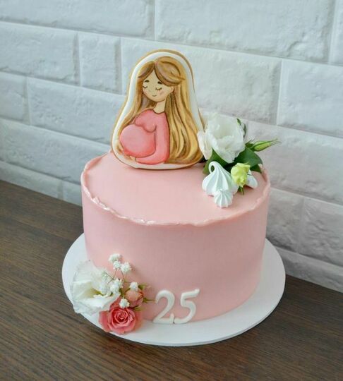 Торт беременной на 25 лет №487113