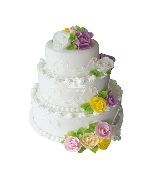 Свадебный торт Традик №7186